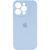 Силиконовый чехол с закрытой камерой для iPhone 15 Pro Max Mist Blue 666-01139 фото