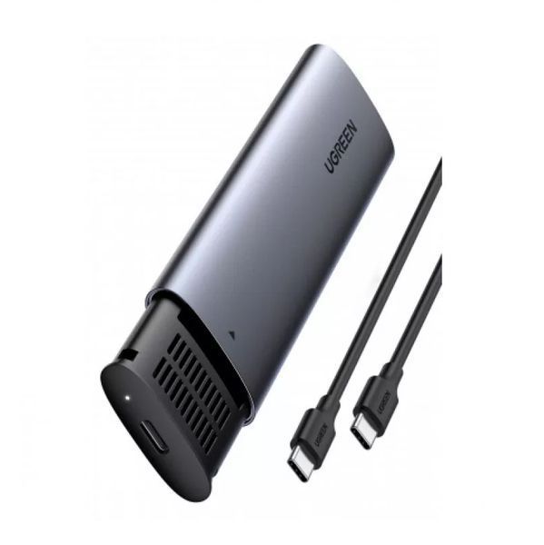 Наружный карман для накопителя UGREEN USB-C Female to M.2 M-Key 10G Enclosure C TO C Cable 50cm UGR-10902 фото