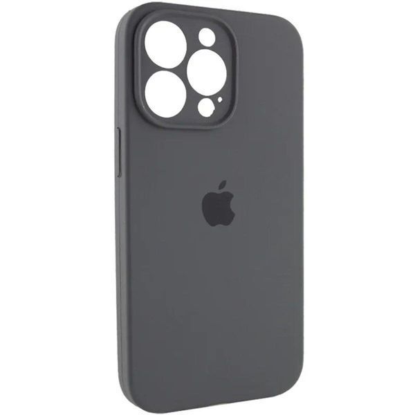 Силіконовий чохол з закритою камерою для iPhone 14 Pro Max Dark Grey 666-00931 фото
