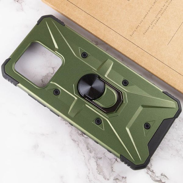 Ударопрочный чехол Pathfinder Ring для Xiaomi Redmi 10C / Poco C40 Army Green 777-07894 фото