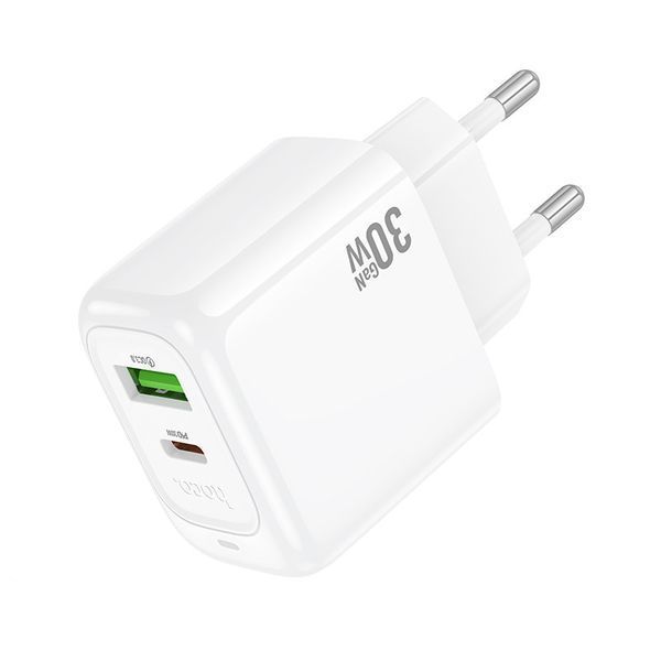 Мережевий зарядний пристрій HOCO CS55A Surplus PD30W+QC3.0 charger White 6942007631549 фото