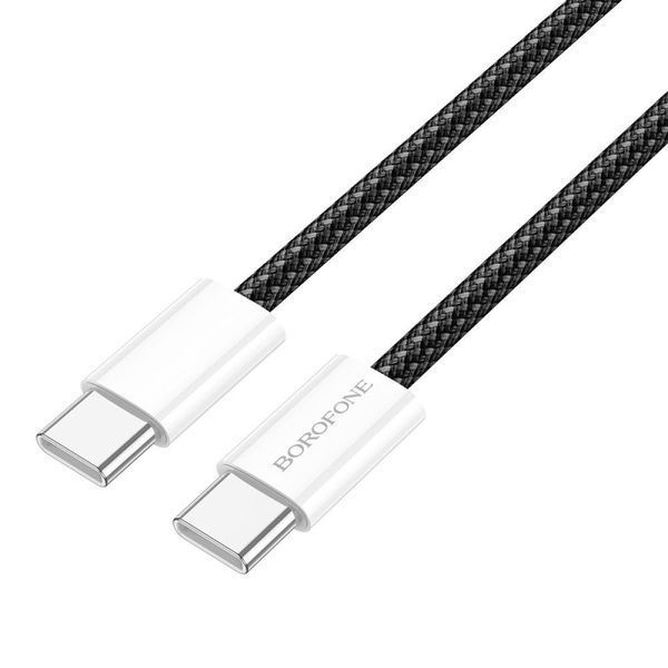 Кабель USB Borofone BX103 Original 60W Type-C to Type-C 1m Черный 209-00321 фото