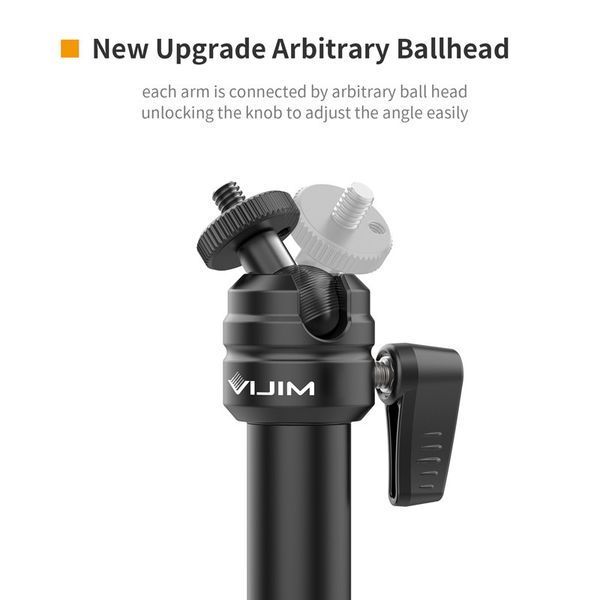 Штатив-тримач Ulanzi Vijim Desktop Flexible Arm/Light Stand(With Clip/Two Stages) (UV-2665 LS04) 2665 фото