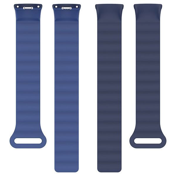 Ремінець Dual-color Magnetic для Xiaomi Mi Band 9/8/10 Navy Blue / Blue 212-01648 фото