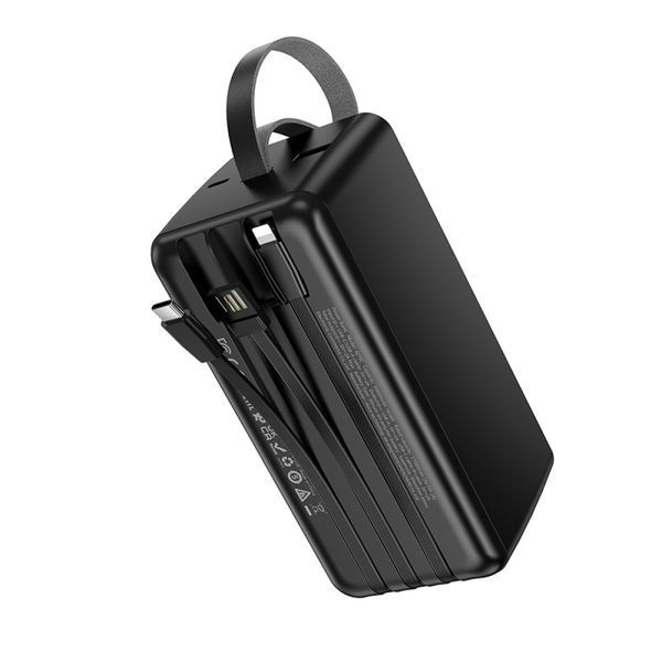 Power Bank Borofone BJ79C 50000mAh Clever (with cable Type-C+Lightning+USB) Black 216-00184 фото