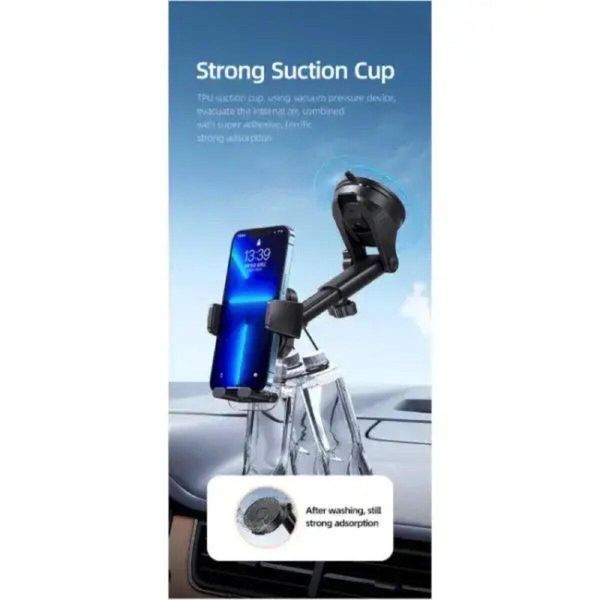 Держатель для мобильного Usams US-ZJ072 Car Center Console Retractable Transparent Holder 656-00511 фото