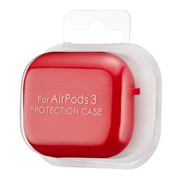 Силиконовый чехол 2,5mm с микрофиброй для AirPods 3 Red 203-00171 фото