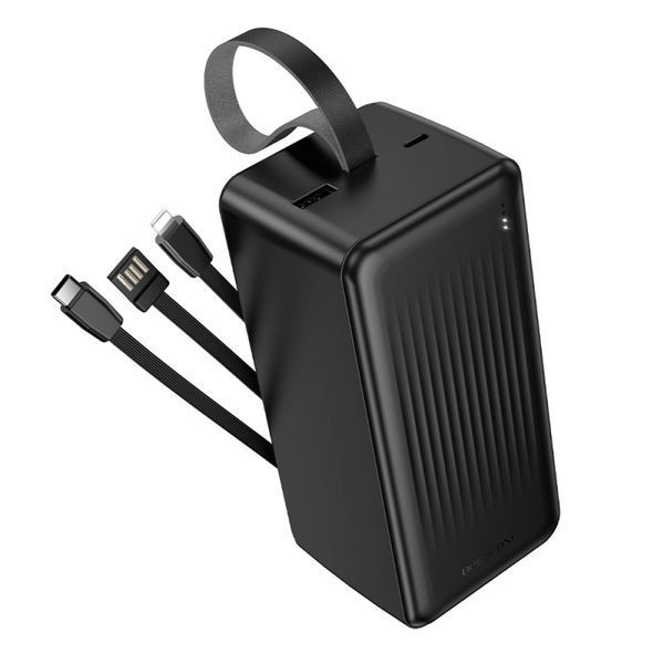 Power Bank Borofone BJ79C 50000mAh Clever (with cable Type-C+Lightning+USB) Black 216-00184 фото