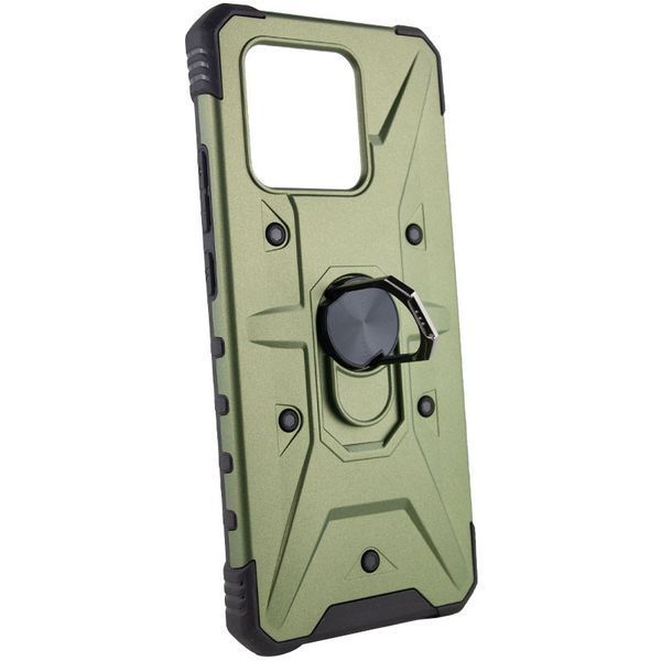 Ударопрочный чехол Pathfinder Ring для Xiaomi Redmi 10C / Poco C40 Army Green 777-07894 фото