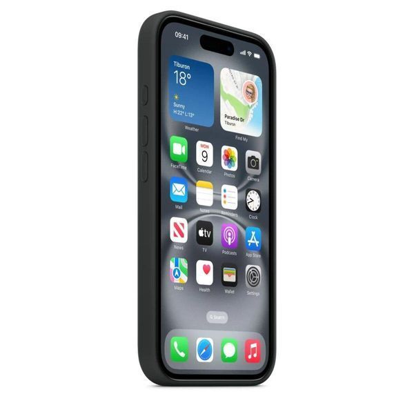 Чохол Silicone Case with MagSafe для iPhone 16е Black 214-03751 фото