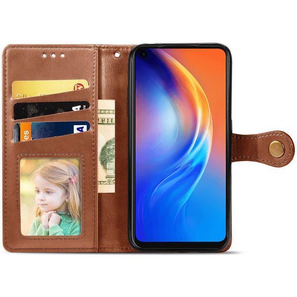 Шкіряний чохол-книжка GETMAN Gallant (PU) для Samsung Galaxy A05s Brown 777-06316 фото