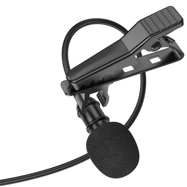 Микрофон петличный Borofone BFK11 Elegant lavalier Type-C (2m) Black ILSO-00000074392-1 фото