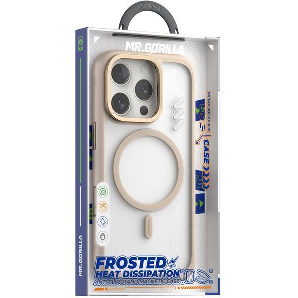 TPU+PC чехол Blueo Frosted Heat Dissip. with MagSafe для Apple iPhone 16 Pro (6.3") Золотой / Gold ILSO-00000086656_2 фото