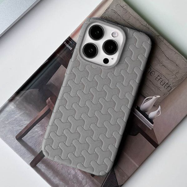 Чохол TPU Weaving для iPhone 14 Pro (6.1") Grey 555-00350 фото