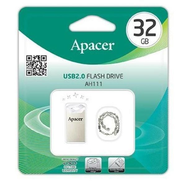 Флеш-накопитель Apacer USB 2.0 AH111 32GB Crystal AP32GAH111CR-1 фото