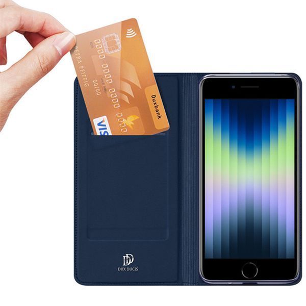 Чехол-книжка Dux Ducis с карманом для визиток для iPhone 7 / 8 / SE Night Blue 208-04886 фото
