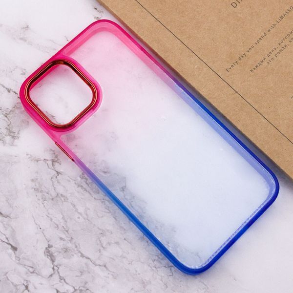 Чехол TPU+PC Fresh sip series для Apple iPhone 13 (6.1") Синий / Розовый 777-06716 фото