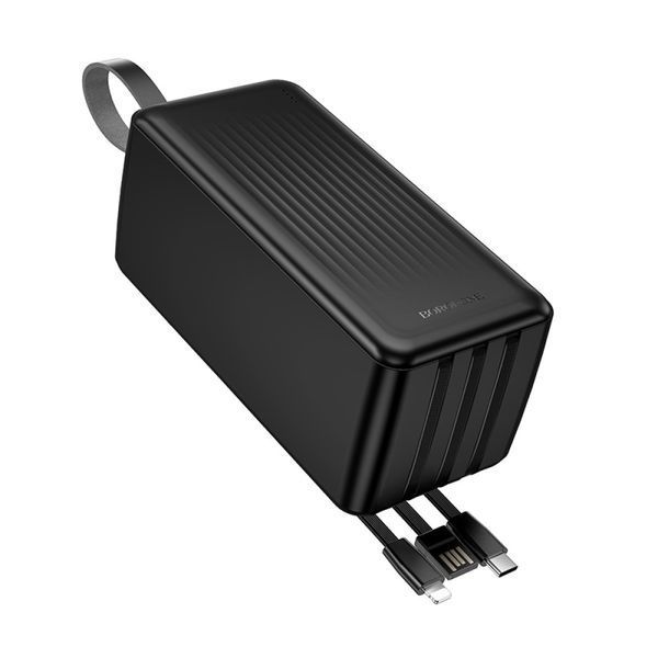 Power Bank Borofone BJ79C 50000mAh Clever (with cable Type-C+Lightning+USB) Black 216-00184 фото