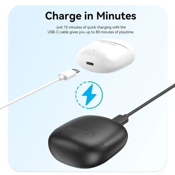 Наушники Vention Elf Earbuds E02 Black (NBGB0) 656-00973 фото