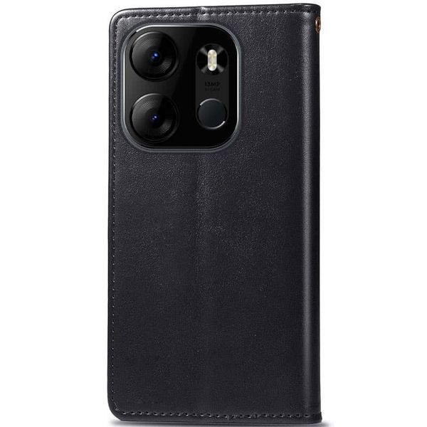 Кожаный чехол-книжка GETMAN Gallant (PU) для Tecno Spark Go 2023 Black 777-06416 фото