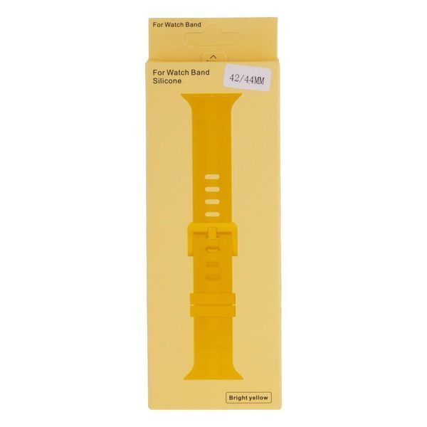 Ремінець Silicone Shine Band для Apple Watch 42/44/45/49 mm Bright Yellow 212-00840 фото