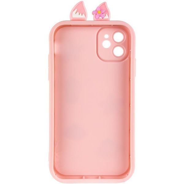 Чехол TPU Toys Case with Ears для Apple iPhone 12 (6.1") Light Pink 208-05398 фото
