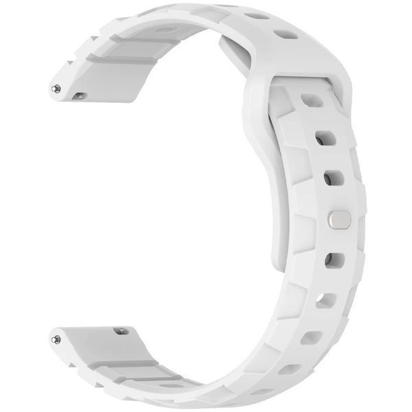 Силіконовий ремінець Defense для Smart Watch 20mm white 212-01698 фото