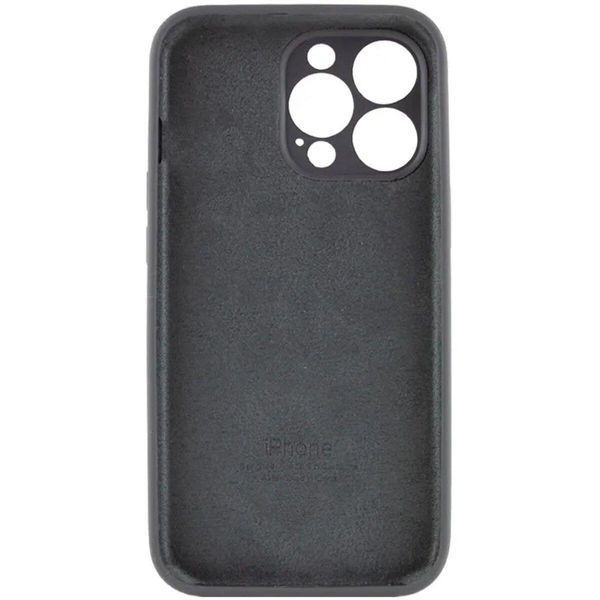 Силіконовий чохол з закритою камерою для iPhone 14 Pro Max Dark Grey 666-00931 фото