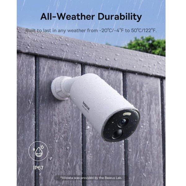 IP-камера видеонаблюдения Baseus Security B1 Outdoor Camera 2K White 656-02470 фото