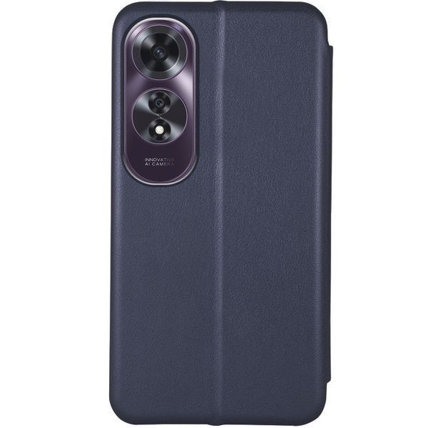 Шкіряний чохол-книжка Classy для Oppo A60 4G Navy Blue 777-05350 фото