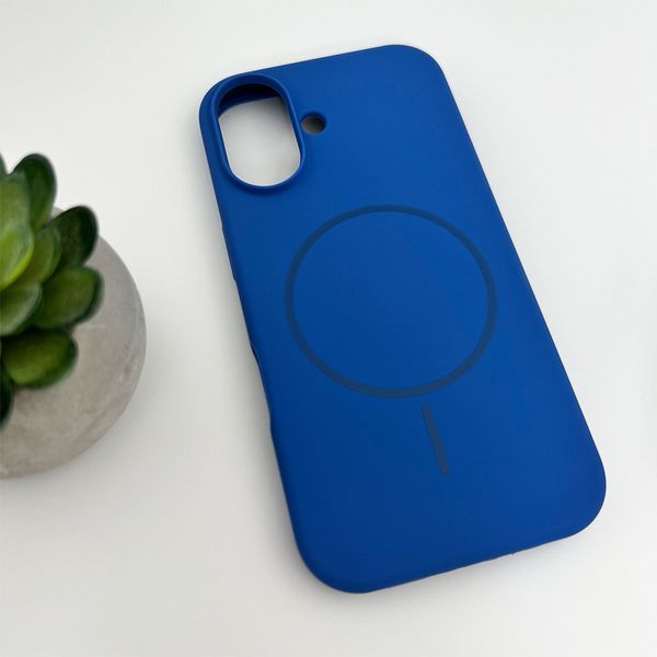 Чехол для смартфона Silicone Case Magnetic для Apple iPhone 16 Porcelain Blue 666-04080 фото