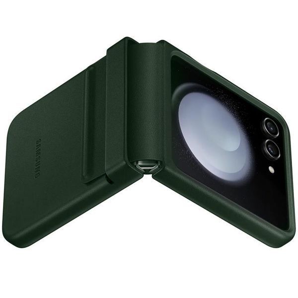 Кожаный чехол Leather Case для Samsung Galaxy Z Flip5 Green 555-03214 фото