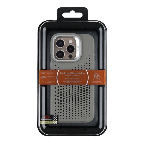Чохол Kajsa Splendid Collection Circle with MagSafe для iPhone 16 Pro Light Grey 2020000509141 фото