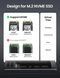 Наружный карман для накопителя UGREEN USB-C Female to M.2 M-Key 10G Enclosure C TO C Cable 50cm UGR-10902 фото 4