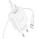 Сетевое зарядное устройство с кабелем BOROFONE BA82A Platinum single port PD25W charger set(C to C)(EU) White 6941991112270 фото 3