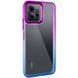 Чехол TPU+PC Fresh sip series для Xiaomi Redmi 12 Синий / Фиолетовый 777-06616 фото 1
