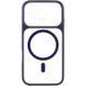 Чохол TPU+PC GETMAN Moon Clear with MagSafe для Apple iPhone 16 Pro Max (6.9") Blue 656-08461 фото 2