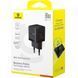 Мережевий зарядний пристрій Baseus Palm Fast Charger C+U 30W EU Cluster Black P1011160A113-00 фото 2