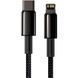 Кабель Baseus Tungsten Gold Fast Charging Data Cable Type-C to iP PD 20W 1m Black CATLWJ-01 фото 1