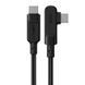 Кабель ACEFAST C5-03 USB-C to USB-C 100W right angled aluminum alloy 2m Black 6974316281016 фото 1