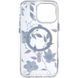 TPU+PC чехол Clear Garden with MagSafe для Apple iPhone 16 Pro Max (6.9") Blue Blossom 777-08214 фото 3