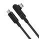 Кабель ACEFAST C5-03 USB-C to USB-C 100W right angled aluminum alloy 2m Black 6974316281016 фото 3