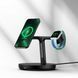 Беспроводное зарядное устройство Baseus Swan 3-in-1 Wireless Magnetic Charging Bracket 20W Black Universal 656-01267 фото 5