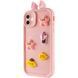 Чехол TPU Toys Case with Ears для Apple iPhone 12 (6.1") Light Pink 208-05398 фото 1