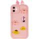 Чехол TPU Toys Case with Ears для Apple iPhone 12 (6.1") Light Pink 208-05398 фото 2