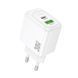 Мережевий зарядний пристрій HOCO CS55A Surplus PD30W+QC3.0 charger White 6942007631549 фото 1