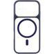 Чехол TPU+PC GETMAN Moon Clear with MagSafe для Apple iPhone 17 (6.3") Blue 656-08411 фото 2