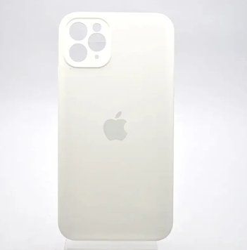 Силиконовый чехол с квадратными бортиками для iPhone 11 Pro White 208-00865 фото