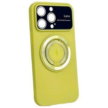Чехол HD Glass Film Lens Separate Camera with MagSafe для iPhone 13 Yellow 214-02048 фото