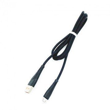 Кабель для зарядки и передачи данных Denmen D19V USB to Micro USB Черный 1 м 209-00116 фото